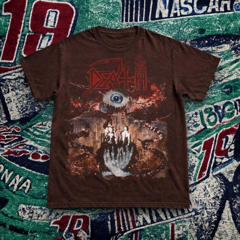 Death Graphic Tee Dark Chocolate Unisex Metal Shirt